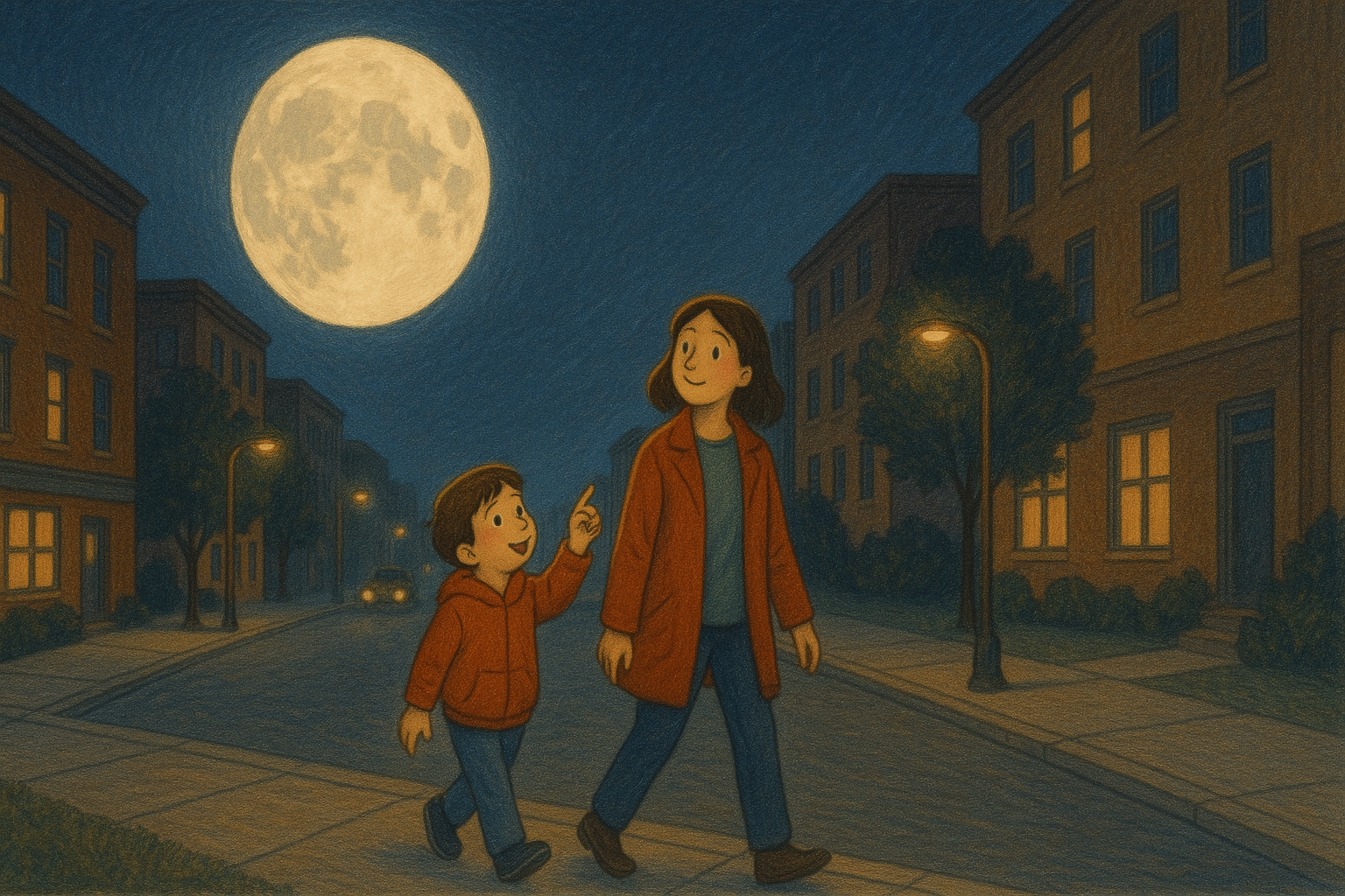 How to Explain Why the Moon Looks Like It Follows Us to Kids